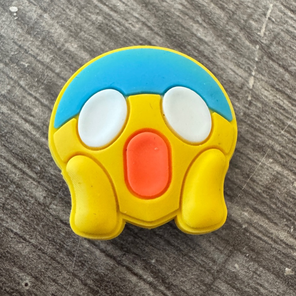 Surprised Emoji Crocs Jibbitz Shoe Charm 5/$20